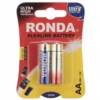 باتری قلمی روندا مدل Ultra Plus Alkaline بسته 2 عددی