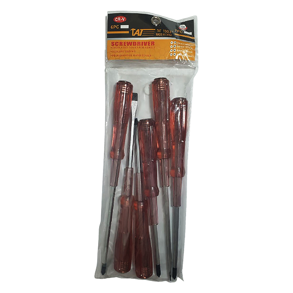 مجموعه 6 عددی پیچ گوشتی تات تولز مدل Cr-v
