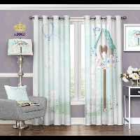 پرده اتاق خواب کودک دو قواره طرح کارتونی کد S9965