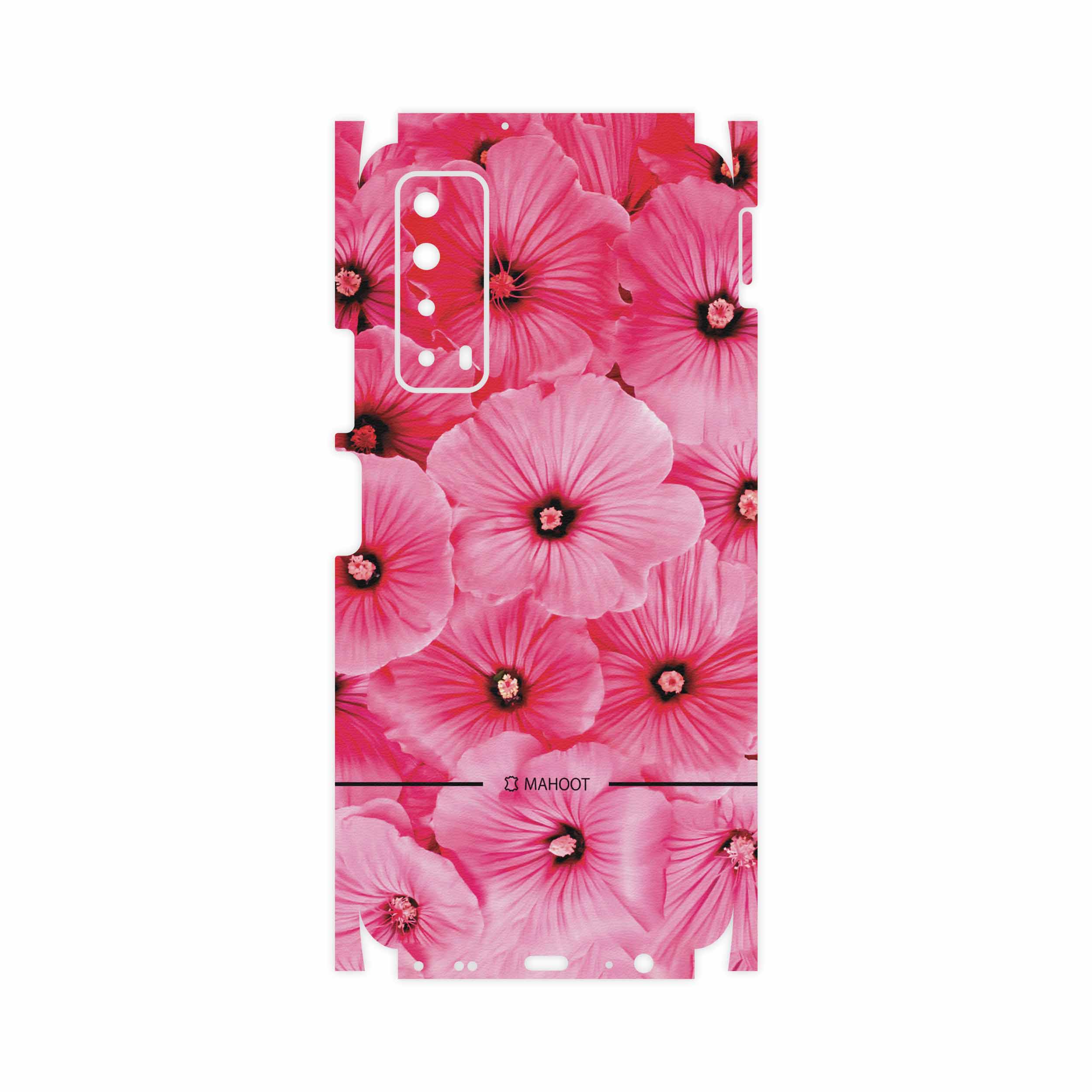 برچسب پوششی ماهوت مدل Pink-Flower-FullSkin مناسب برای گوشی موبایل هوآوی Y7a