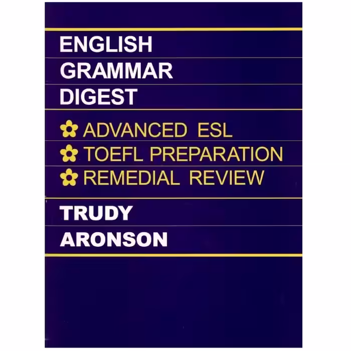 کتاب English Grammar Digest اثر Trudy Aronson انتشارات Prentice Hall