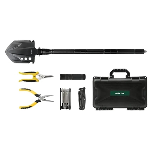 ست ابزار کمپینگ و بقا چندکاره گرین لاین Green Lion Survival X9 Outdoor Tool Kit GNSRX9TOOLBK