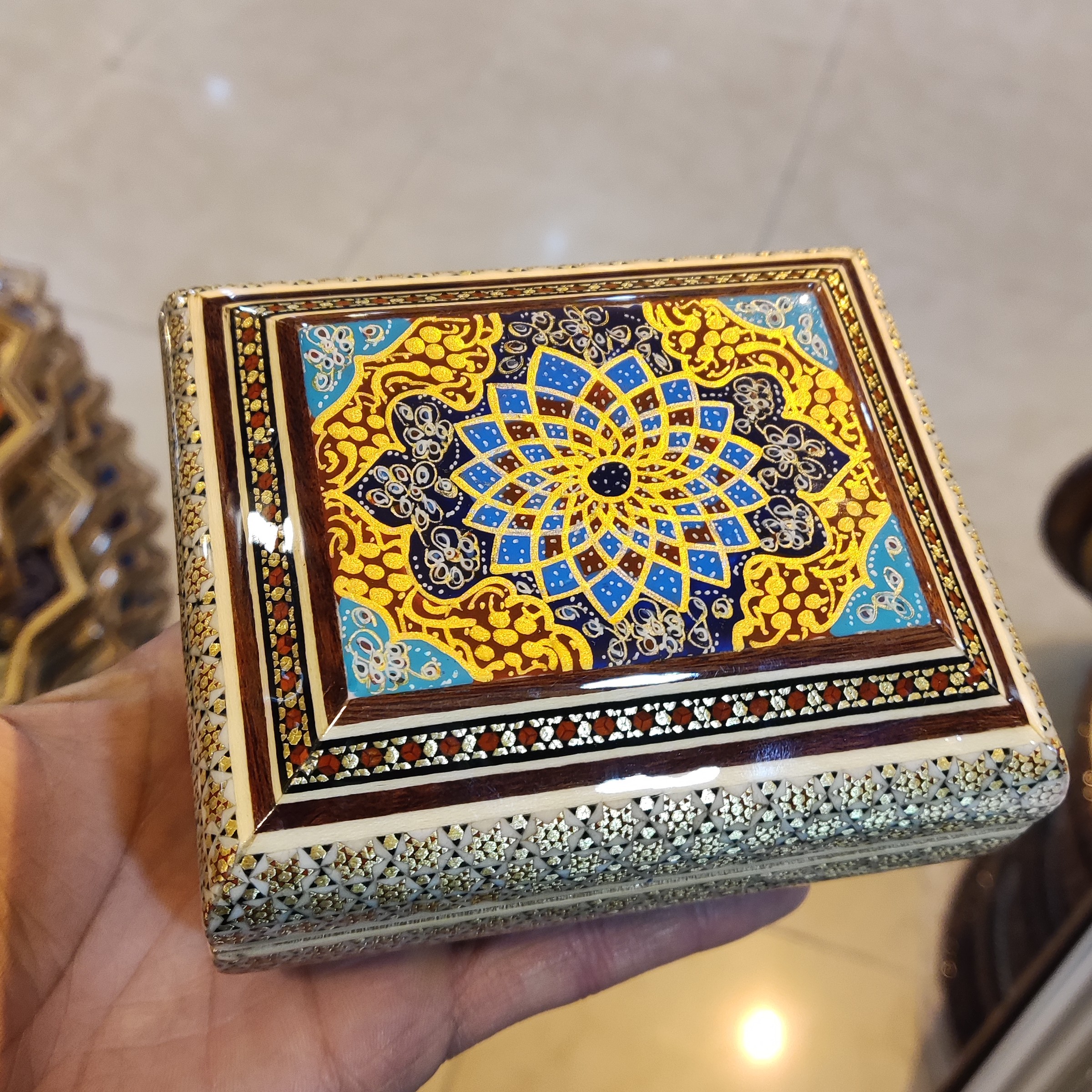 جعبه جواهرات خاتم اعلا سایز  12در 10