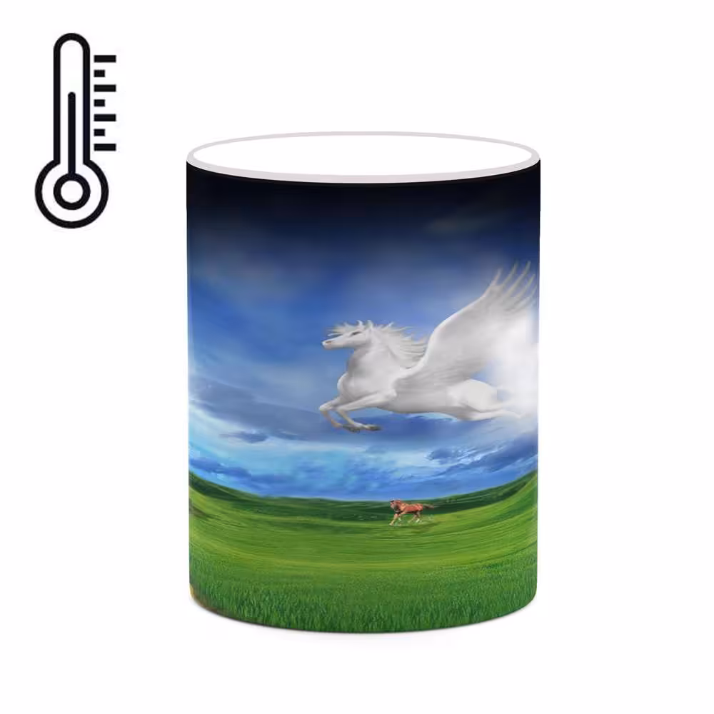 ماگ حرارتی کاکتی طرح اسب مدل mgh18195