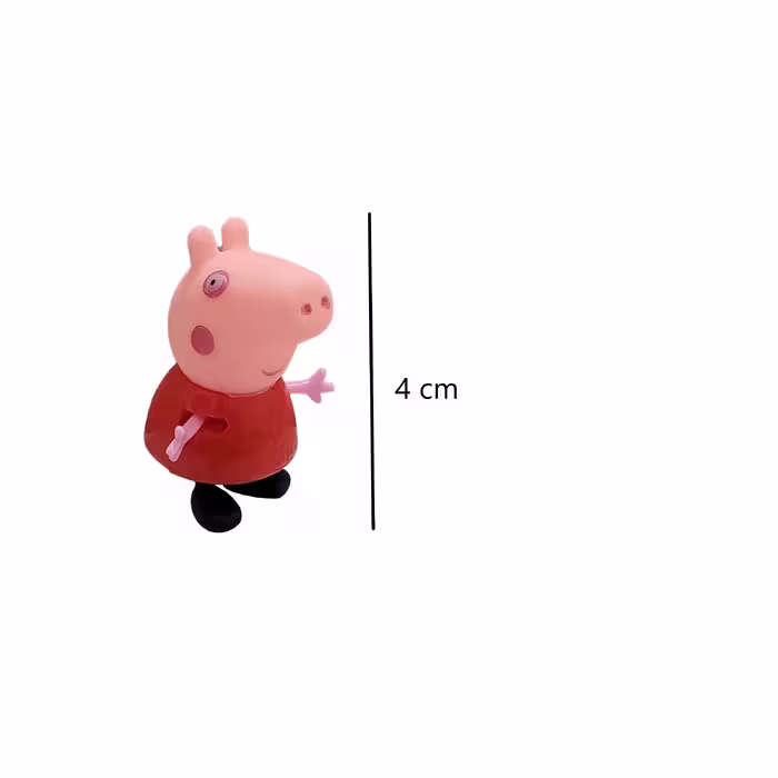 فیگور طرح پپاپیگ مدل Happy pig کد 200 مجموعه 6 عددی