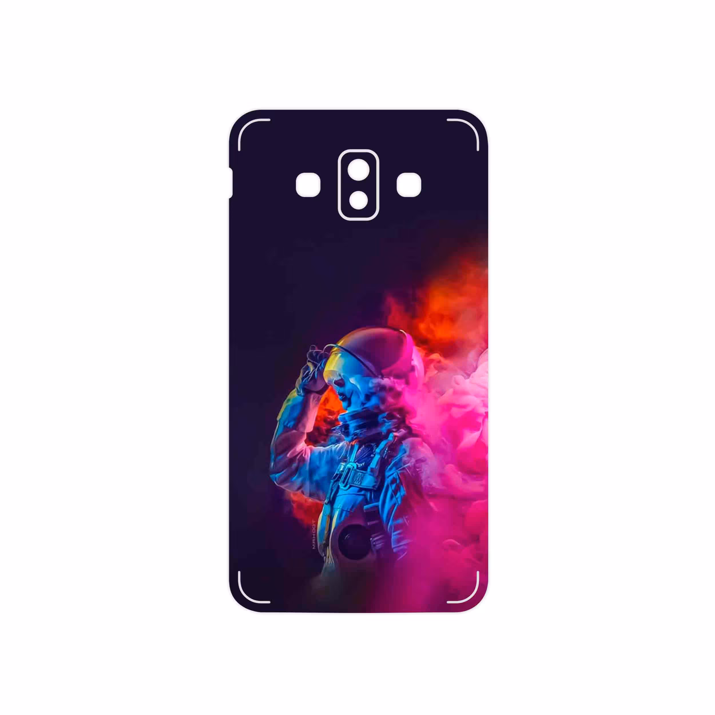 برچسب پوششی ماهوت مدل Smoke Rainbow Digital Art 1 مناسب برای گوشی موبایل سامسونگ Galaxy J7 Duo