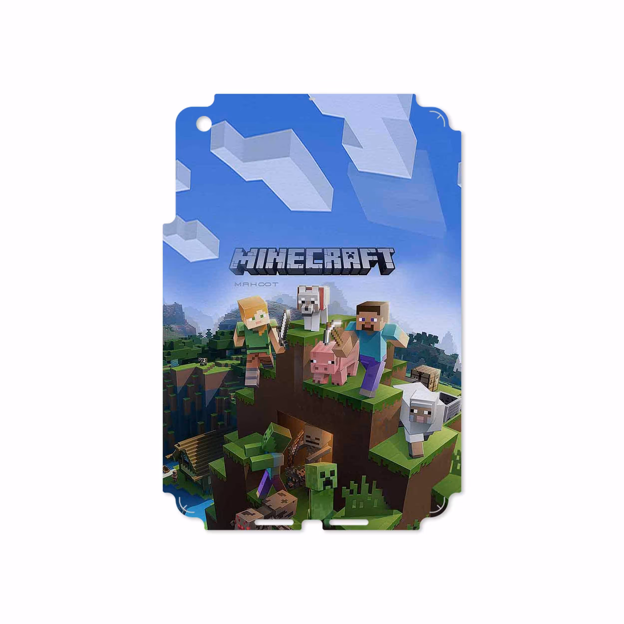 برچسب پوششی ماهوت مدل Minecraft-Game مناسب برای تبلت اپل iPad mini 2012 A1432