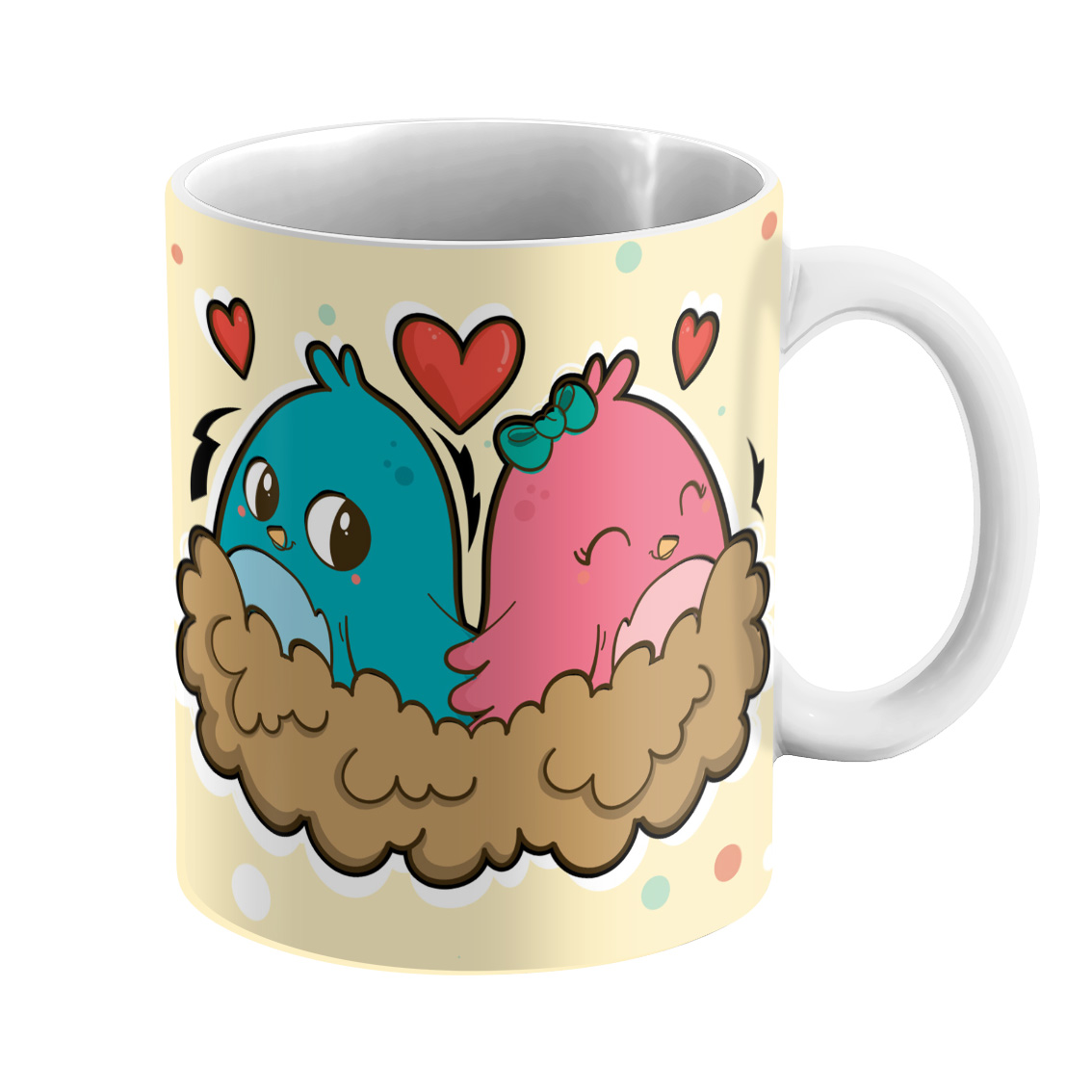 ماگ مدل سرامیکی طرح عاشقانه