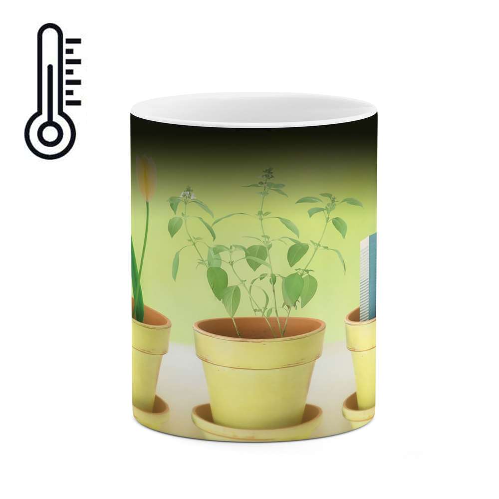 ماگ حرارتی طرح گلدان مدل mgh02880