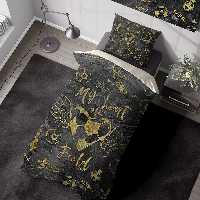 ست لحاف پسرانه فانتزی طرح فوتبالی زمینه طوسی BAs-7201