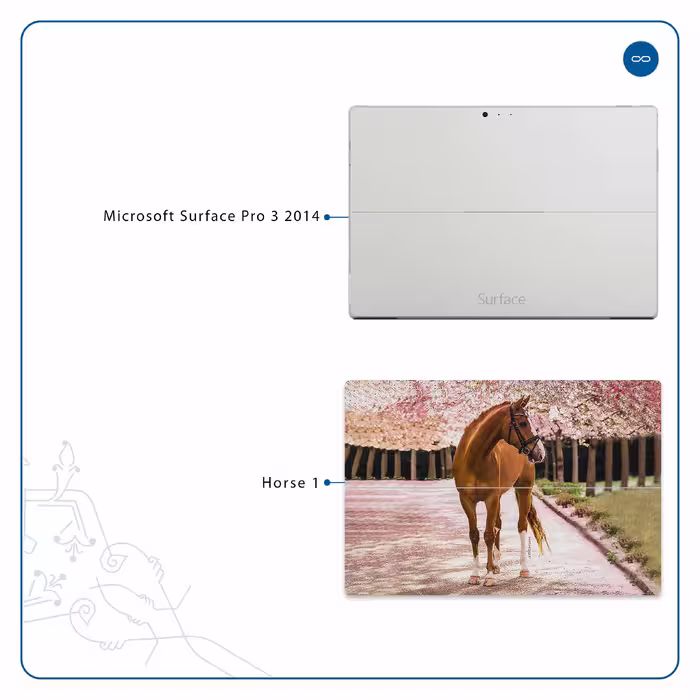 برچسب پوششی ماهوت مدل Horse-1 مناسب برای تبلت مایکروسافت Surface Pro 3 2014