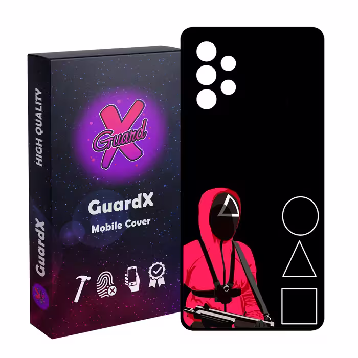 کاور گارد ایکس طرح Squid Game مدل Glass10410 مناسب برای گوشی موبایل سامسونگ Galaxy A72