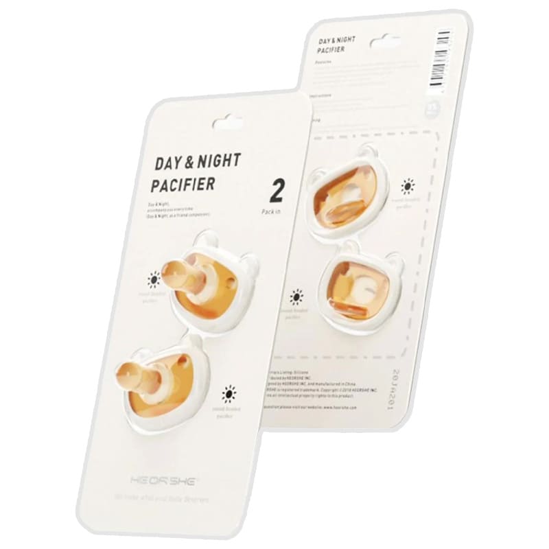 پستانک 2عددی سفید هی اور شی He or she