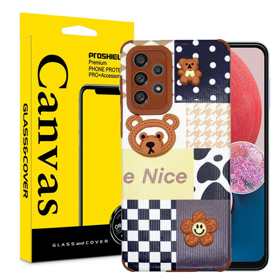 کاور کانواس مدل Teddy مناسب برای گوشی موبایل سامسونگ Galaxy A53 5G 