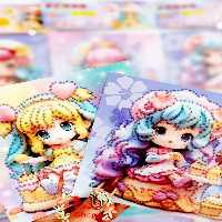 نقاشی الماسی دختر فانتزی