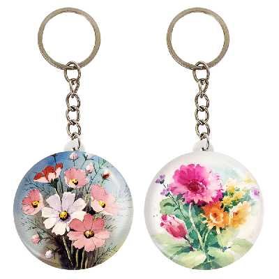 جاکلیدی خندالو مدل گل کد 54545457 مجموعه 2 عددی