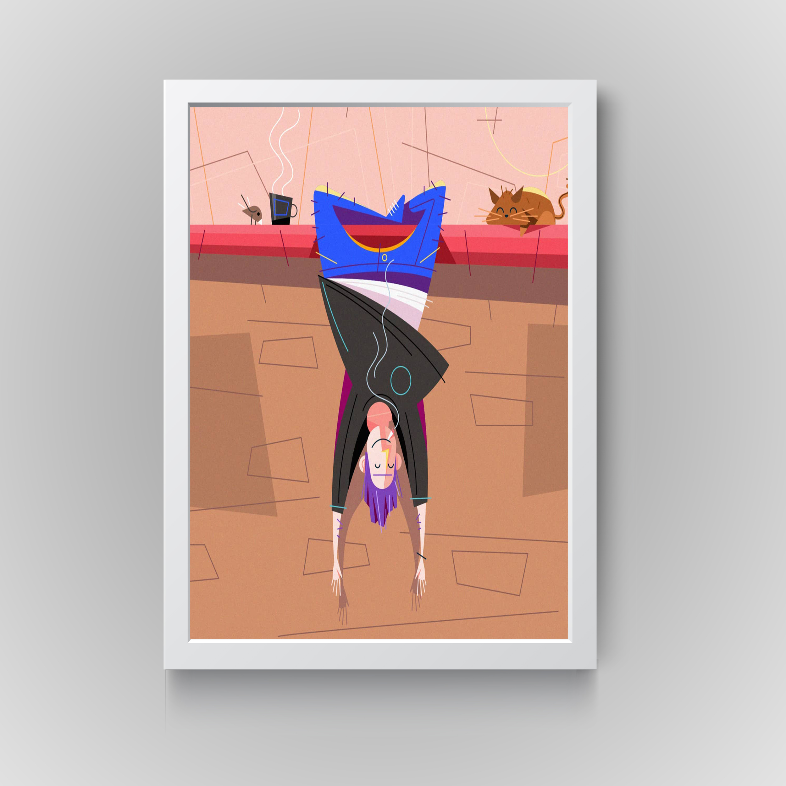 تابلو طرح دکوراتیو فانتزی مدل N4707