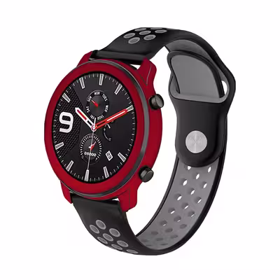 برچسب ماهوت طرح Matte Warm Red مناسب برای ساعت هوشمند شیایومی Amazfit GTR 47mm