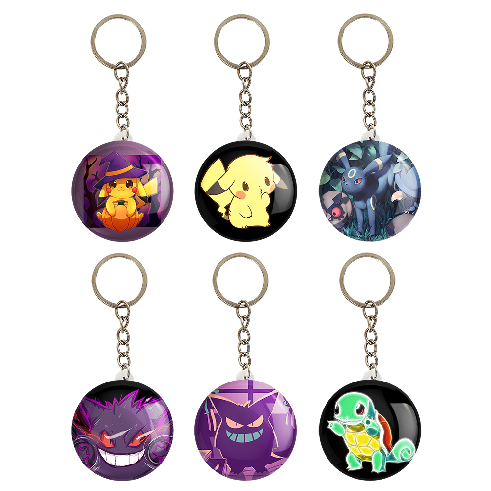 جاکلیدی خندالو مدل انیمه پوکمون کد 949A مجموعه 6 عددی