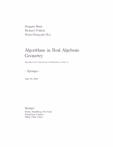 خرید و دانلود نسخه کامل کتاب Algorithms in Real Algebraic Geometry