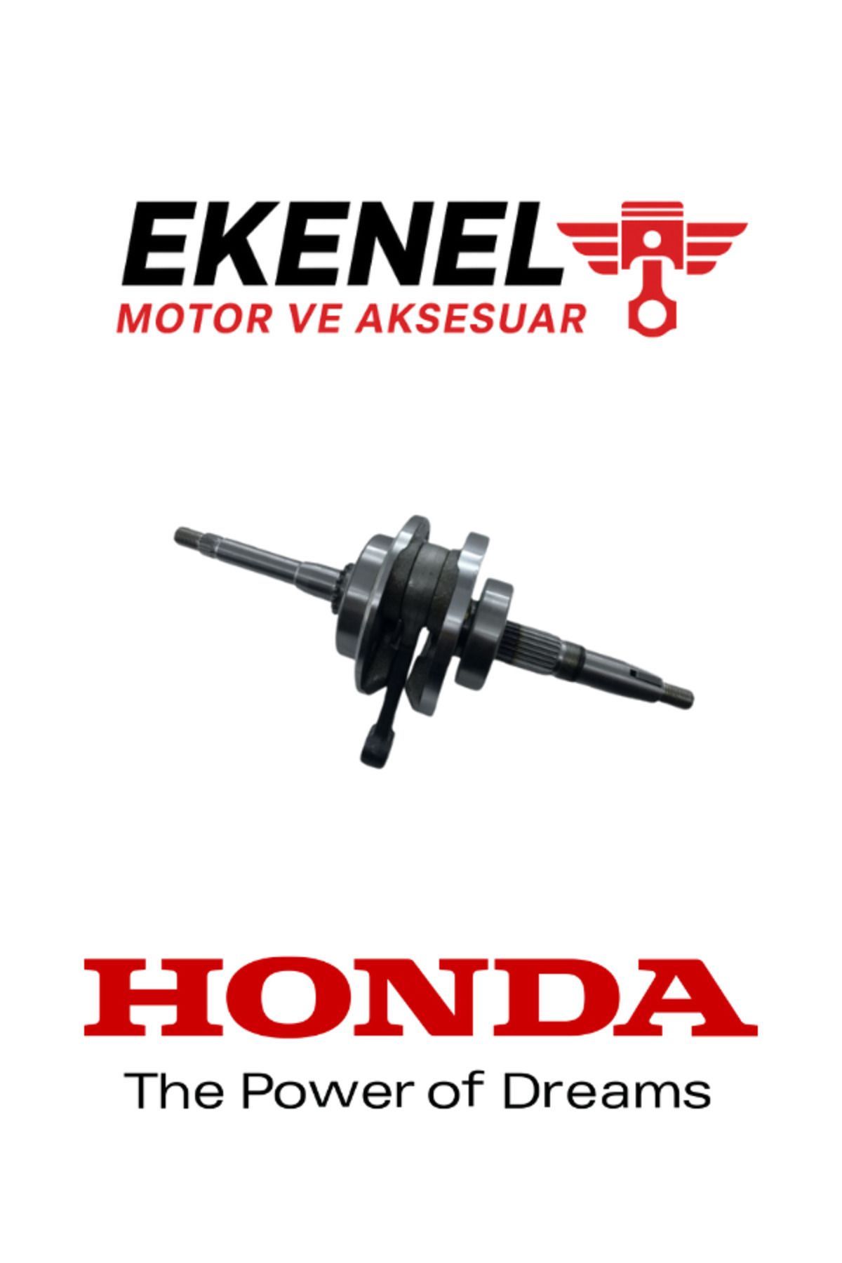 لوازم یدکی موتورسیکلت FIZY 125 CRANK COMPLETE | میل لنگ اصلی Honda