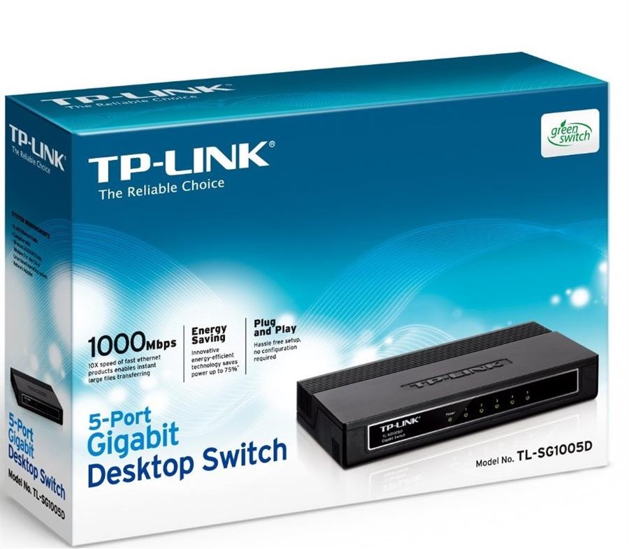 سوئیچ 5 پورت غیرمدیریتی و دسکتاپ تی پی-لینک مدل تی ال-اس جی 1005 دی