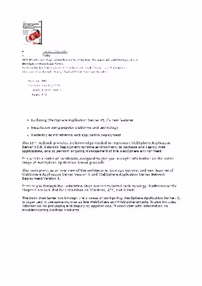 خرید و دانلود نسخه کامل کتاب IBM Websphere Application Server V5.0 System Management and Configuration