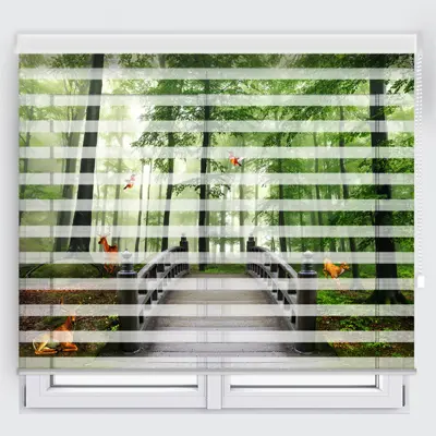 پرده زبرا مدل TD-64 سایز 200x180 سانتی متر