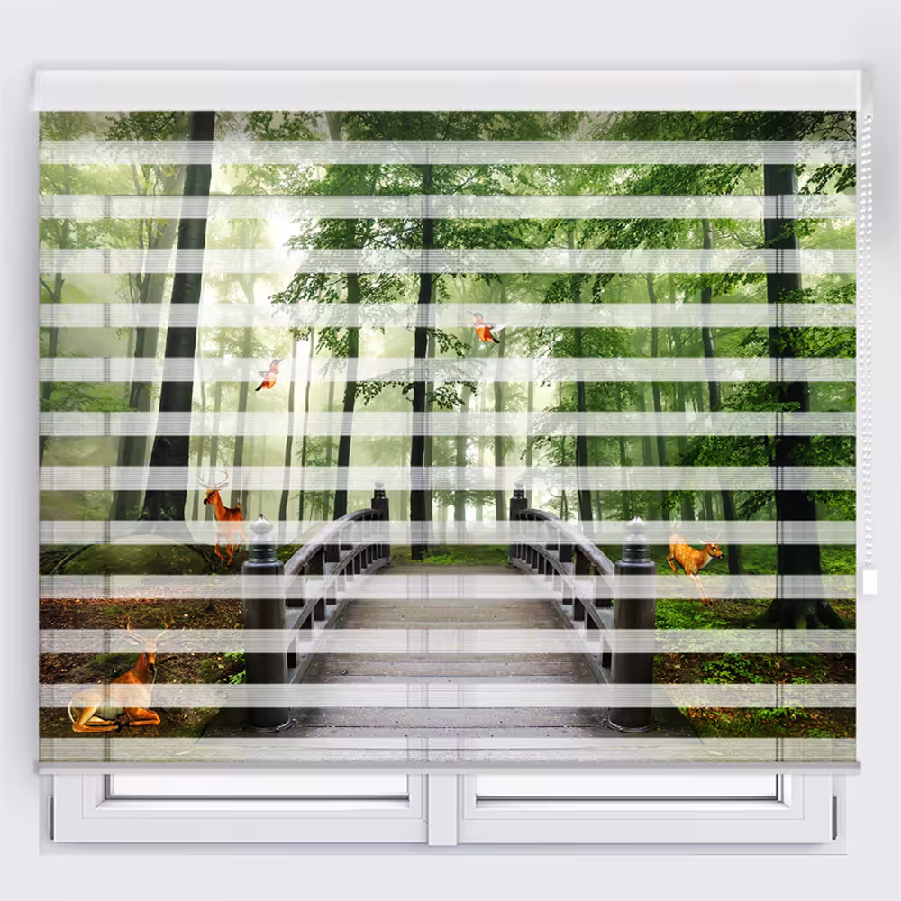 پرده زبرا مدل TD-64 سایز 200x180 سانتی متر