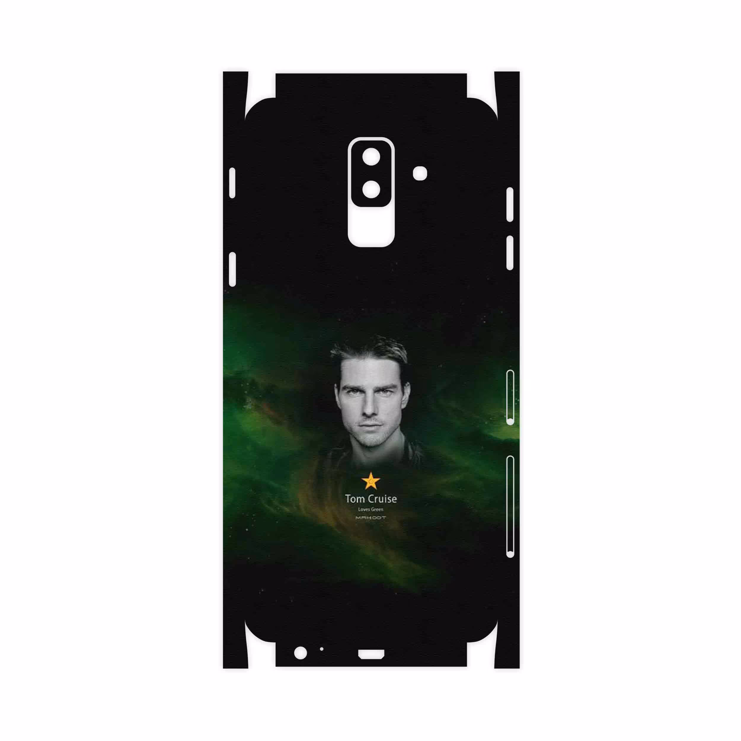 برچسب پوششی ماهوت مدل Tom Cruise-FullSkin مناسب برای گوشی موبایل سامسونگ Galaxy A6 Plus 2018
