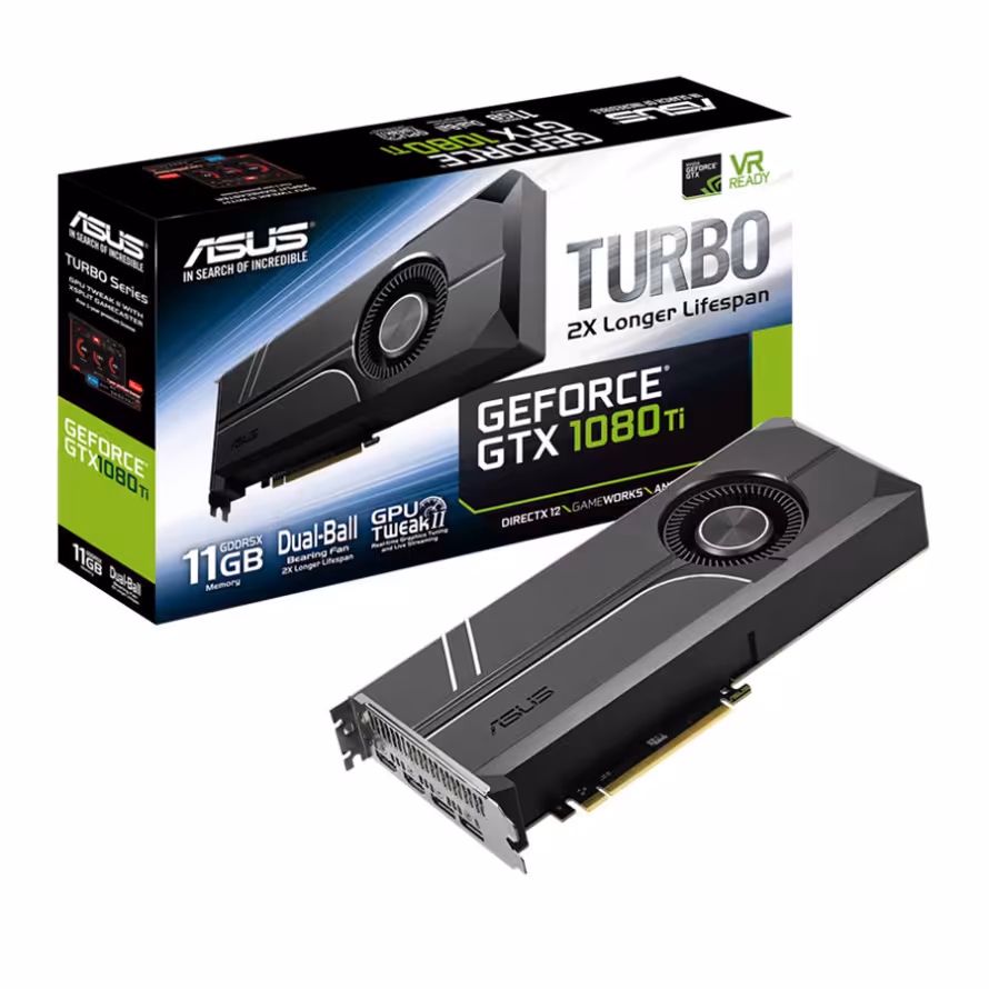 کارت گرافیک ایسوس TURBO-GTX1080TI-11G