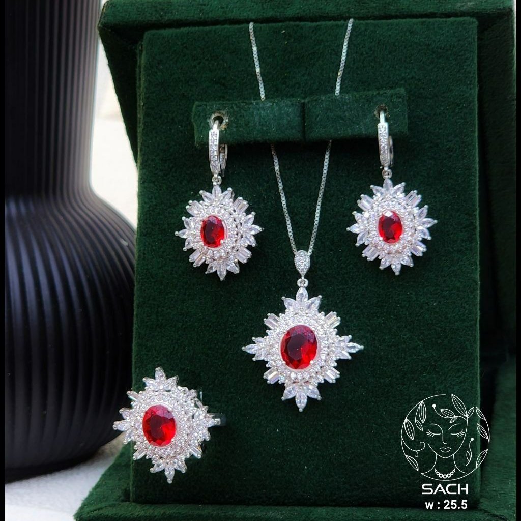 نیم ست نقره  آتنا  آبکاری طلا