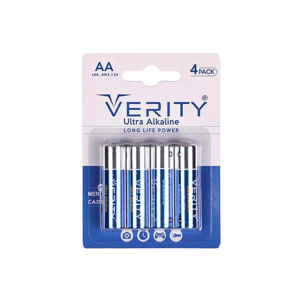 باتری قلمی اولترا آلکالاین وریتی مدل LR6 بسته 4 عددی