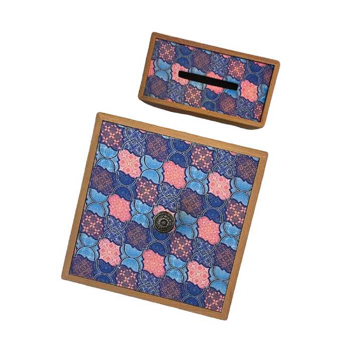 ست سطل و جای دستمال کاغذی مدل  z-14