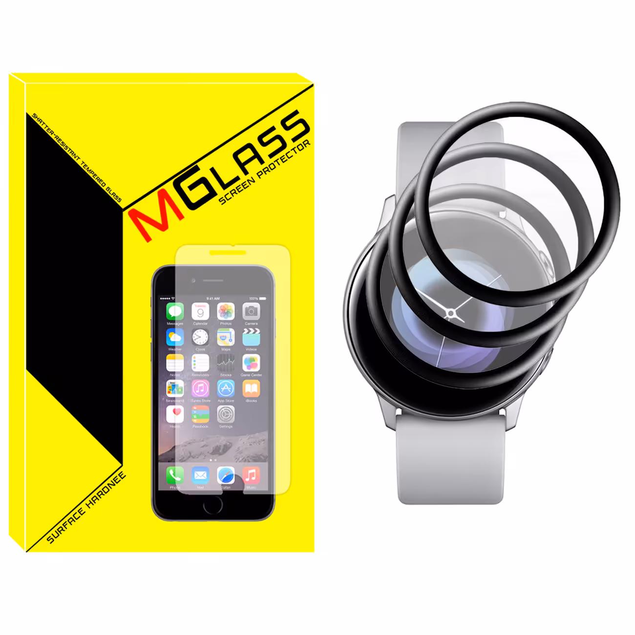 محافظ صفحه نمایش نانو ام گلس مدل NMG مناسب برای ساعت هوشمند سامسونگ Watch Active 40mm بسته سه عددی