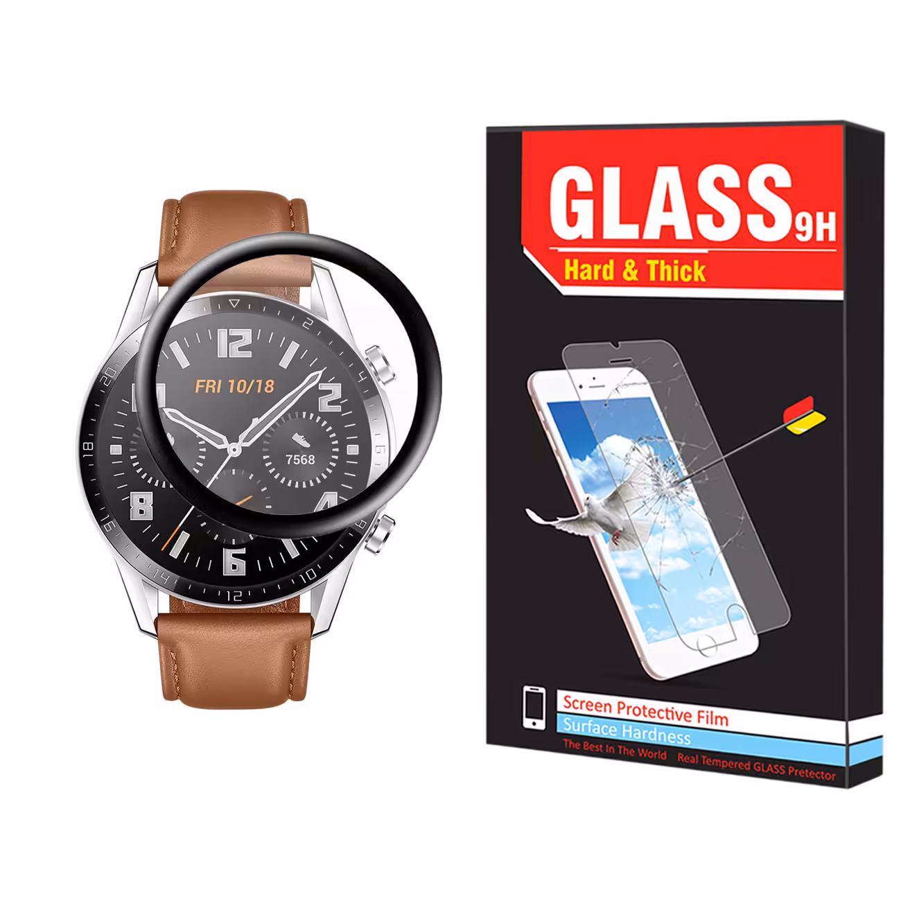 محافظ صفحه نمایش نانو هارد اند تیک مدل NHT مناسب برای ساعت هوشمند هواوی Watch GT 2 46mm