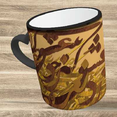 ماگ حرارتی مدل دسته قلبی طرح عاشقانه کد 21