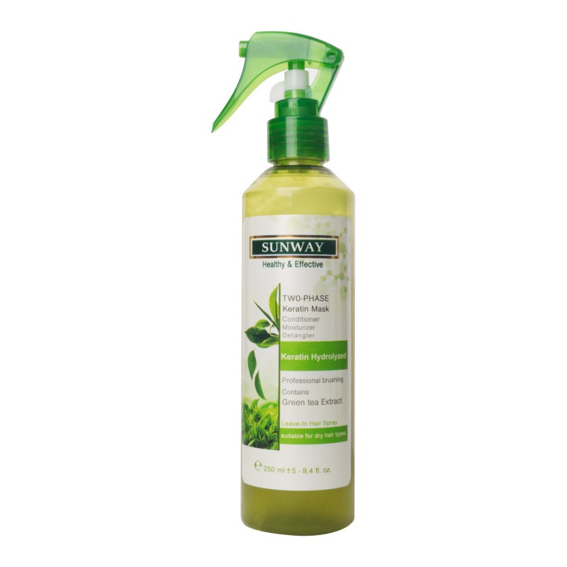 اسپری سرم دوفاز مو سان وی مدل Green Tea Extract حجم 250 میلی لیتر