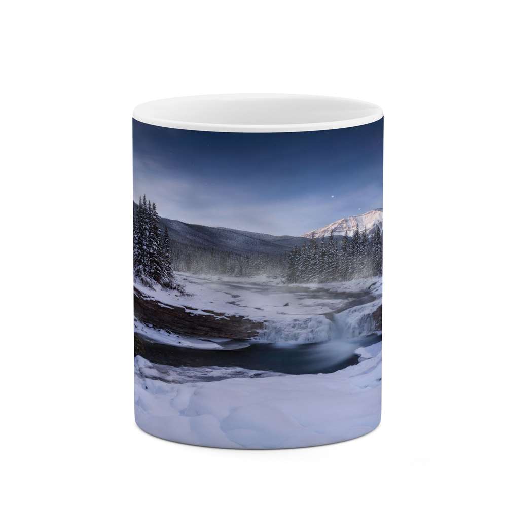 ماگ کاکتی طرح منظره برفی مدل mgs14939