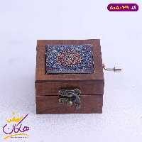 باکس موزیکال چوبی طرح کاشی سنتی | 505/39