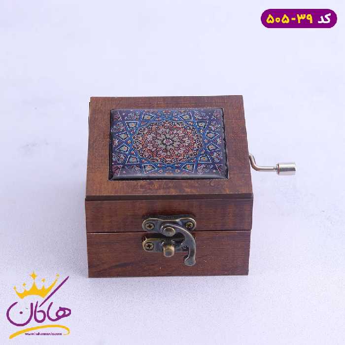 باکس موزیکال چوبی طرح کاشی سنتی | 505/39