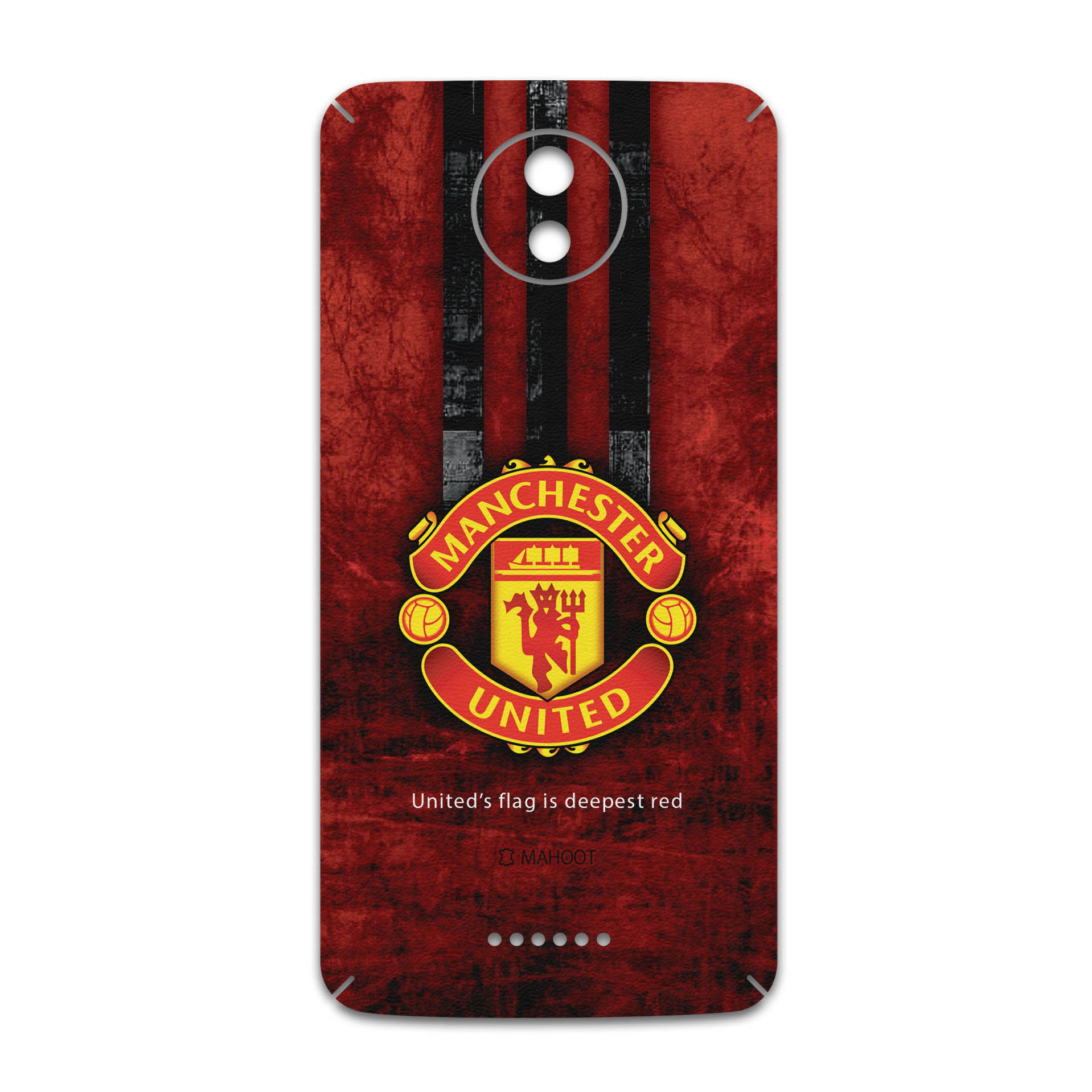 برچسب پوششی ماهوت مدل Manchester-United-FC مناسب برای گوشی موبایل موتورولا Moto C Plus
