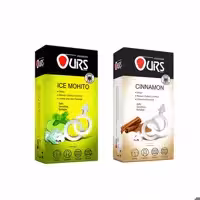 کاندوم اورز مدل MOHITO بسته 12 عددی به همراه کاندوم اورز مدل  CINNAMON بسته 12 عددی