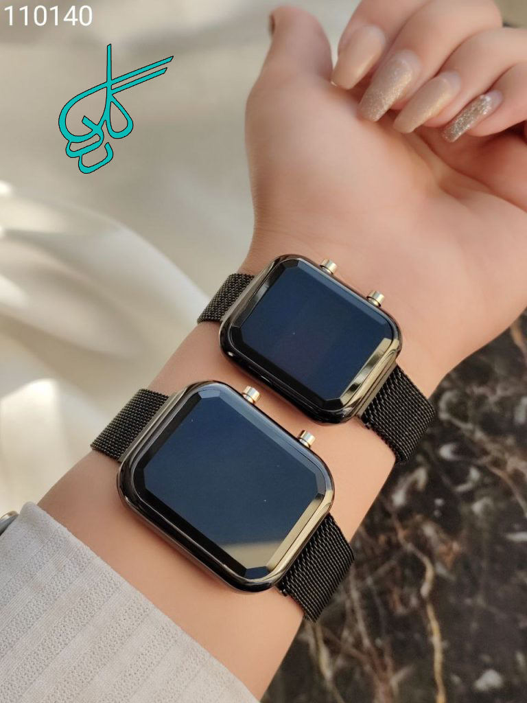 خرید ساعت ست led زنانه و مردانه مگنتی کد 2115017 - ردگل