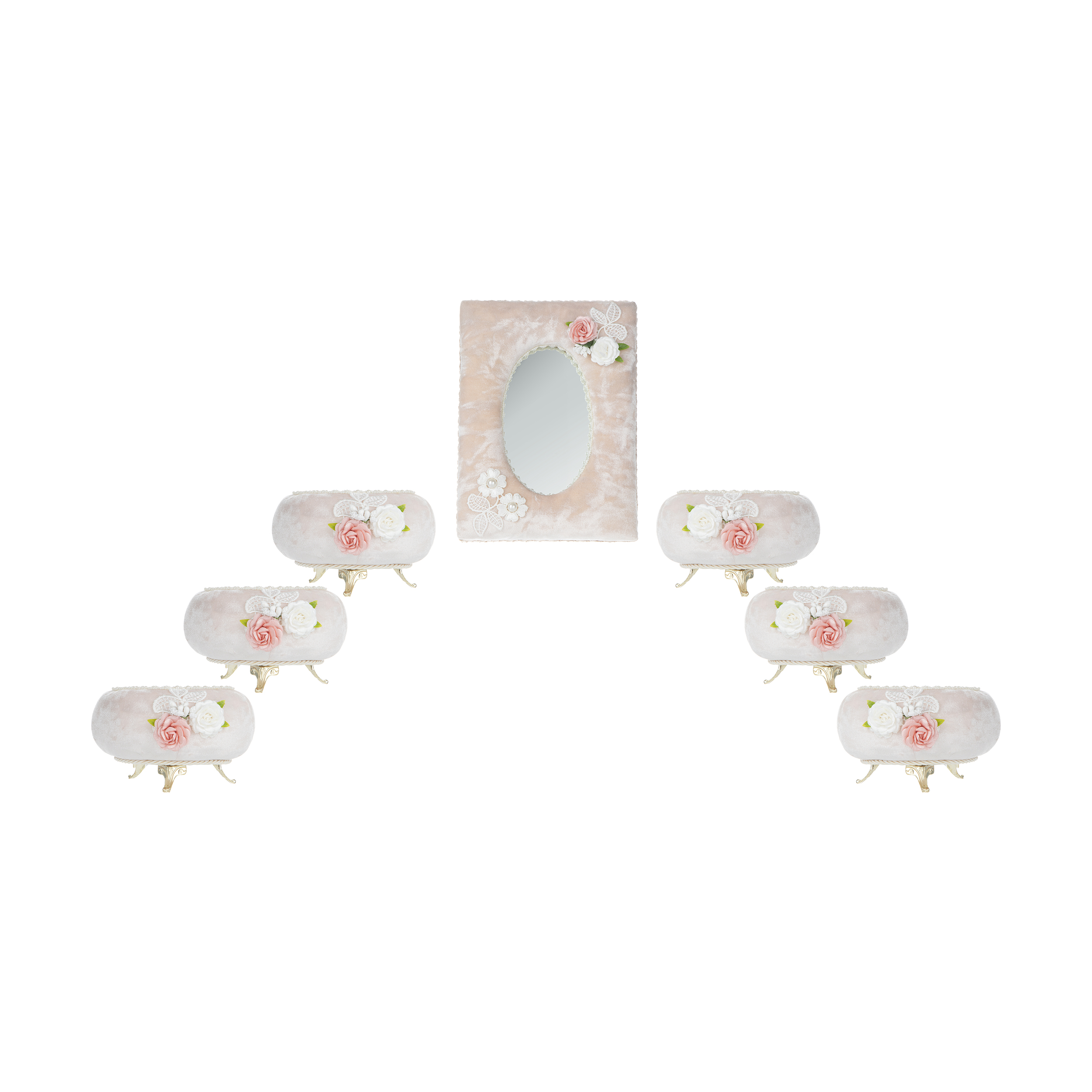 مجموعه ظروف هفت سین 7 پارچه کد 004