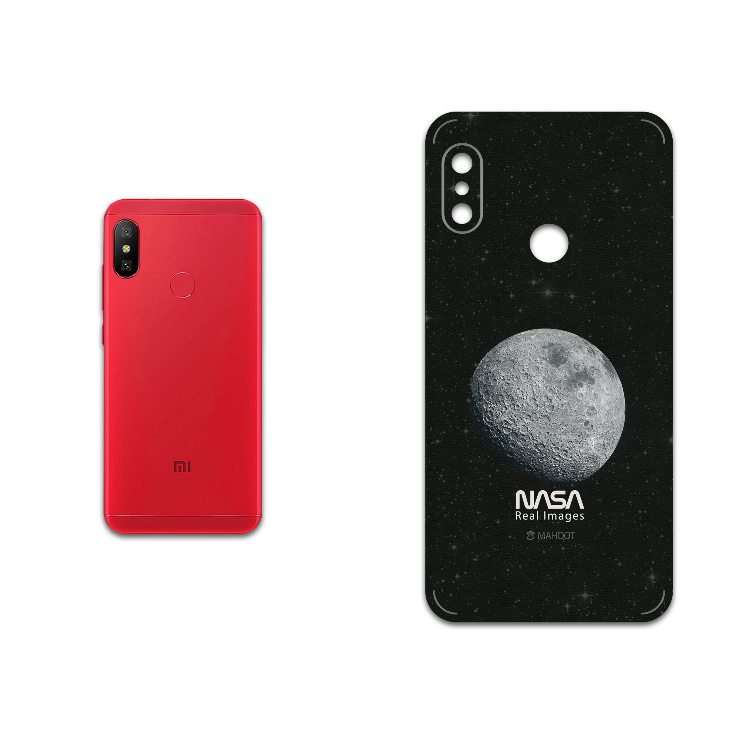 برچسب پوششی ماهوت مدل Moon-By-NASA مناسب برای گوشی موبایل شیائومی Mi A2 Lite