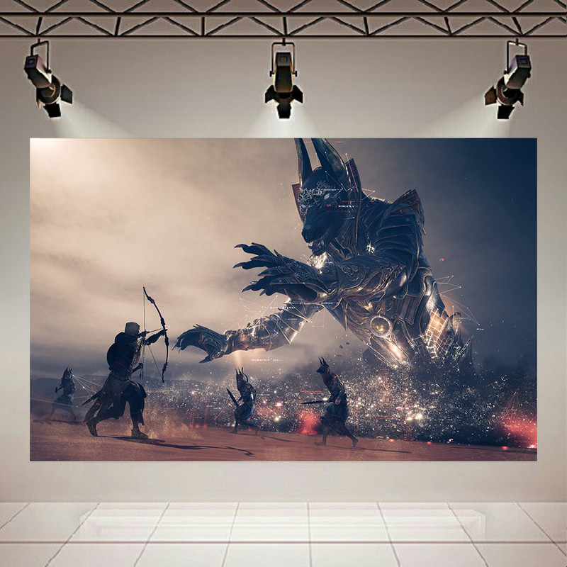 تابلو شاسی طرح گیم آساسینز کرید مدل Assassins Creed Origins کد AR31032 | دنیای قاب