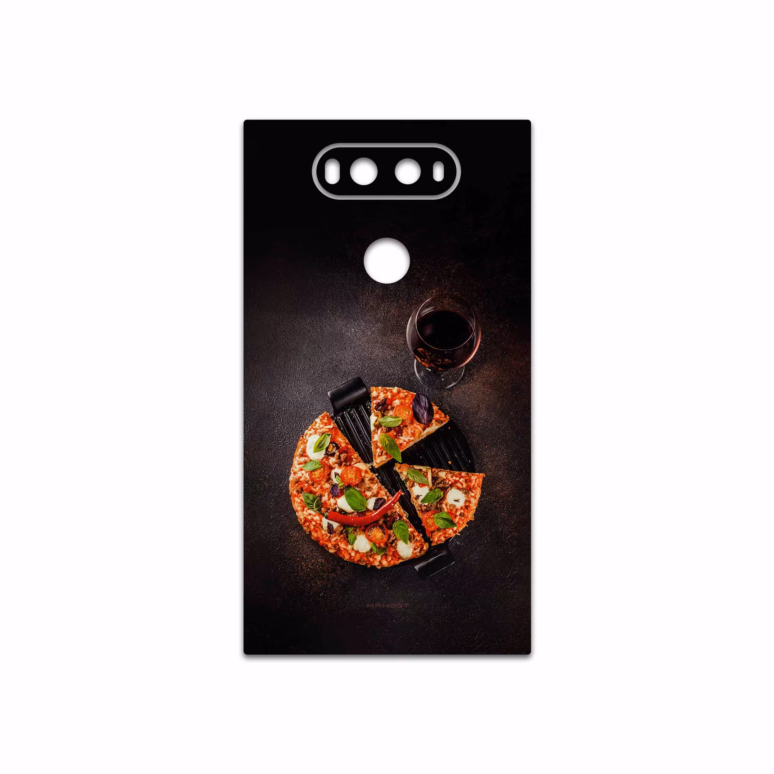برچسب پوششی ماهوت مدل Pizza مناسب برای گوشی موبایل ال جی V20