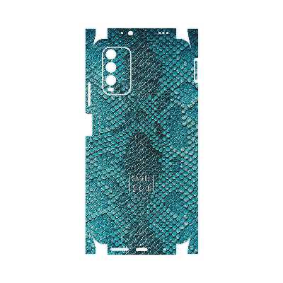 برچسب پوششی ماهوت مدل Blue Snake Skin-FullSkin مناسب برای گوشی موبایل شیائومی Redmi 9T
