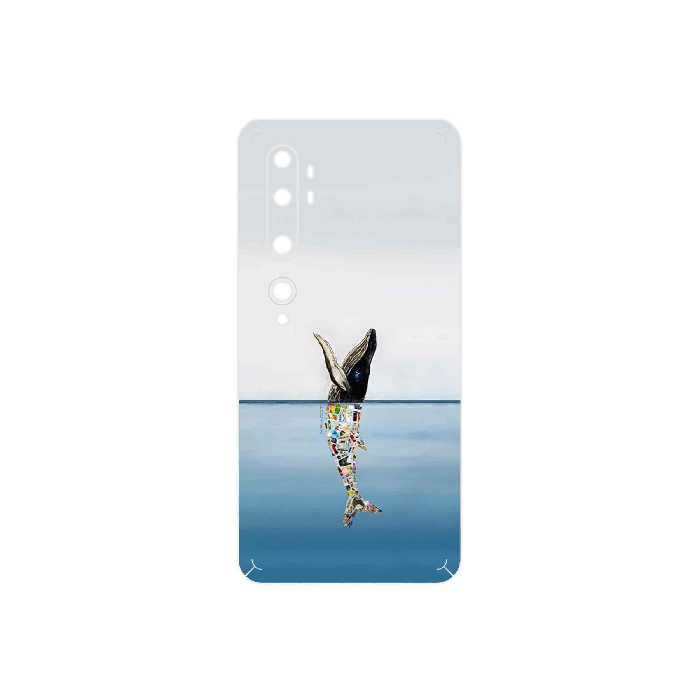 برچسب پوششی ماهوت مدل Collage of Sea Trash مناسب برای گوشی موبایل شیائومی Mi Note 10